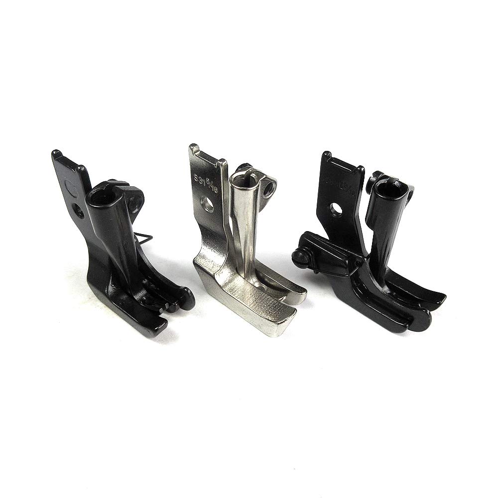 Set di 10 piedini con guida R & L Edge per Juki Consew Brother Singer