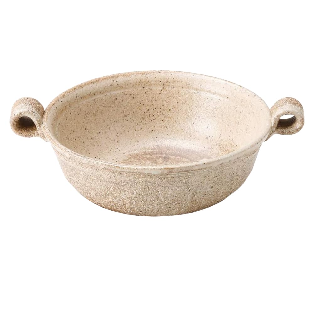 Marui MR-3-3528 Iga Ware, Loofah Pot, Single Pot with Wooden Pot Holder, White Birch, Capacity Approx. 19.7 fl oz (550 ml), Made in Japan : Home & Kitchen