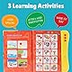 Boxiki Kids Englisch ABC Klangbuch für Kinder / Englische Buchstaben & Wörter, Lernspielzeug. Lernaktivitäten für Buchstaben, Wörter, Nummern, Formen, Farben und Tiere für Kleinkinder