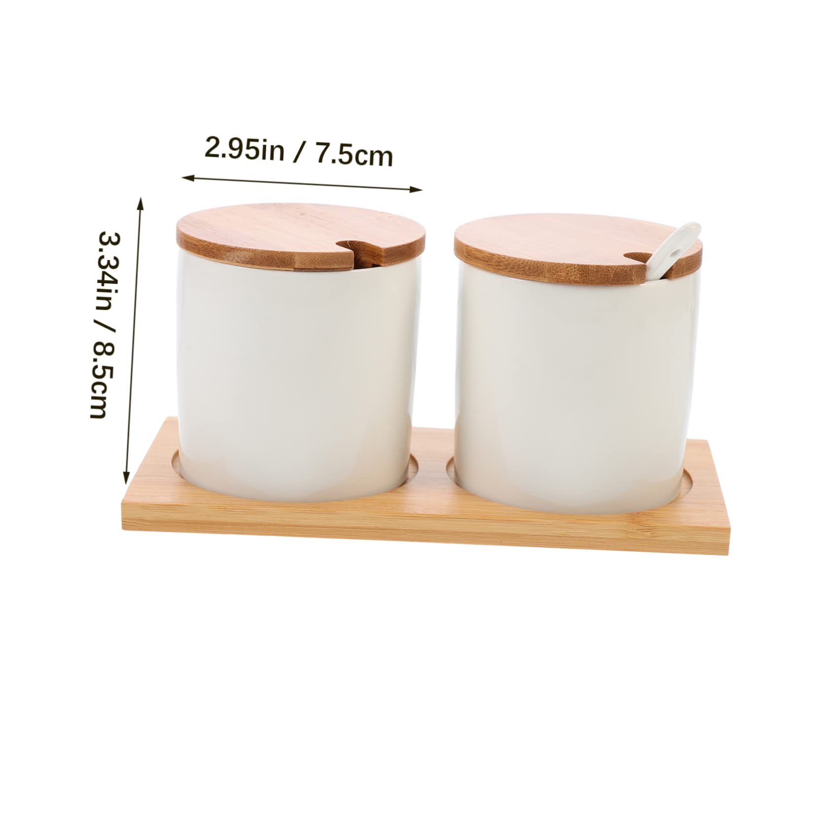 Alipis Barattolo per Spezie Contenitore per Spezie in Ceramica Bianco Facile da Pulire e Usare da Cucina Set per Cucina e Ristorante