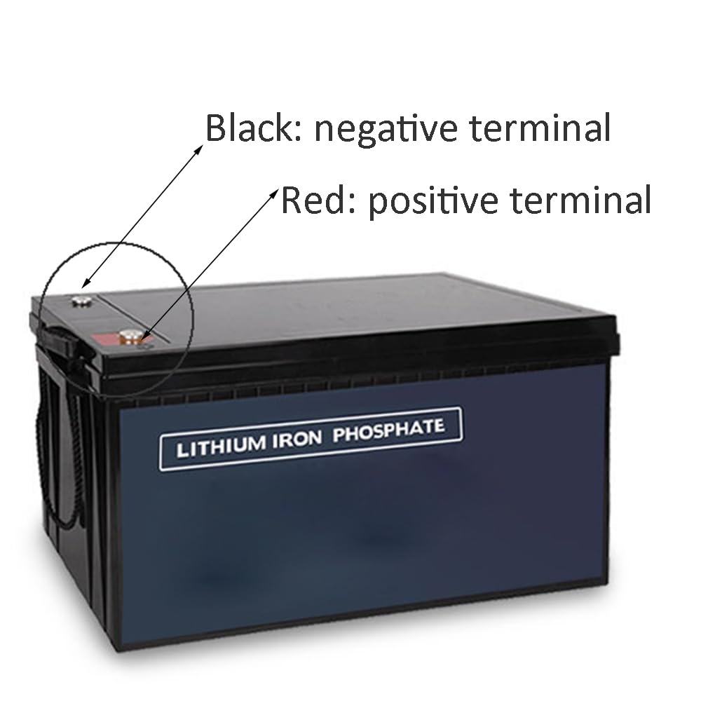 Batterie au Lithium Fer Phosphate LiFePO4 12,8 V 25,6 V 100 Ah 200 Ah 50 Ah pour Camping-Car, Camping, Applications Marines et solaires