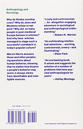 Cows, Pigs, Wars, and Witches: The Riddles of Culture