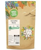 Wholefood Earth Cannellini Beans 1 kg | GMO Free | Natural | High Fibre | High Protein