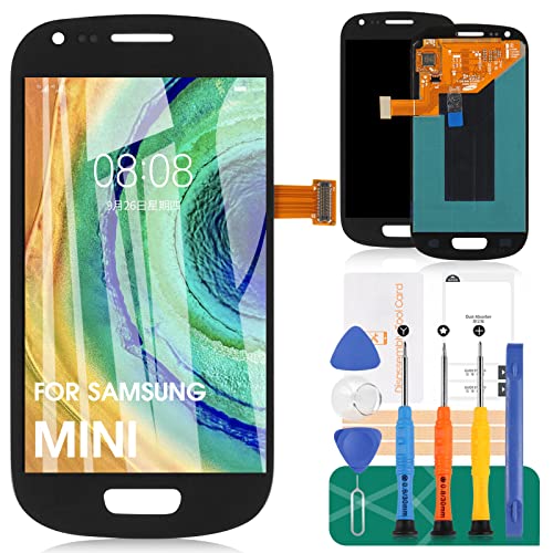 Para Samsung Galaxy S3 MiNi Pantalla LCD Reemplazo para S3MINI I8190 8190N GT I8190L G730A Sensor de Pantalla Táctil Digitalizador Kits de Asamblea (Azul Con Marco)
