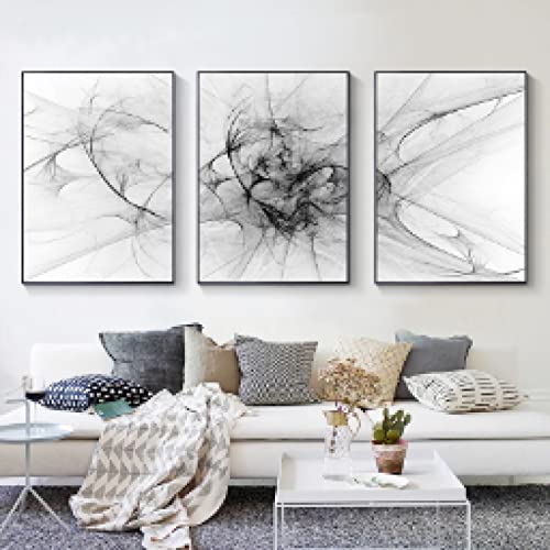 Peinture sur toile abstraite art mural haut de gamme 40x60 cm monochrome