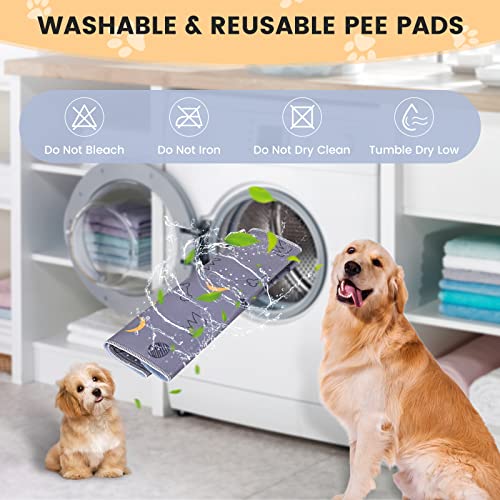 UPSKY Washable Pee Pads for Dogs 2 Pack 34" x 36" Reusable Puppy Pads Waterproof Pet Training Pads, Non-Slip Dog Mats Fast Absorbent Whelping Pads for Playpen, Potty, Crate, Bed by Upsky - Image 5