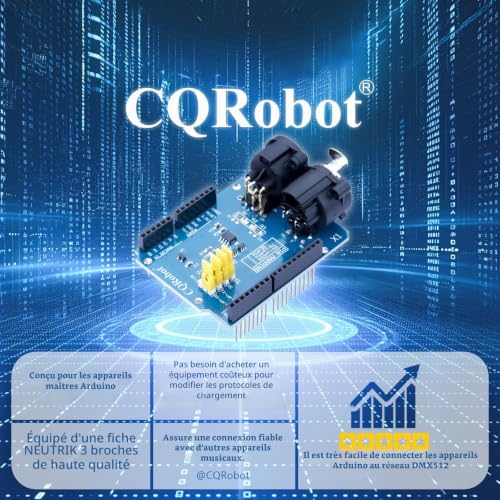 CQRobot Shield DMX/RDM Pour Arduino Contrôleur DMX512 Lumière Haut-Parleur – vue 3