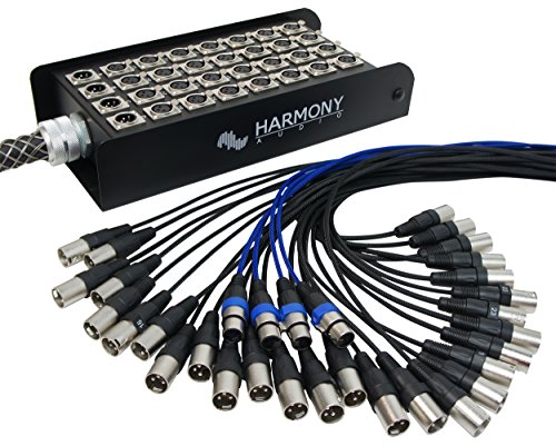 32 ch snake - Harmony Audio HA-SB32100 Pro Stage XLR Snake Cable Box 32 Channel - 100 Feet (28 Send, 4 Returns)