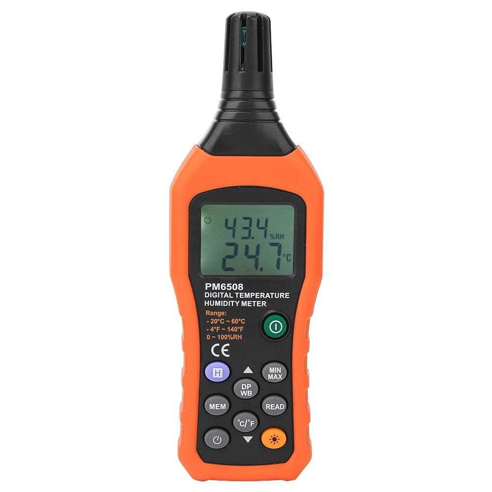 PM6508 Medidor Digital de Humedad y Temperatura Termómetro Higrómetro para Industria Agricultura Meteorología
