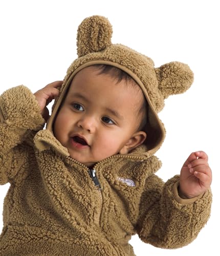 THE NORTH FACE Baby Campshire One-piece | Cozy Fleece Winter Onesie, With Mittens, Booties & Attached Bear Ear Hood4