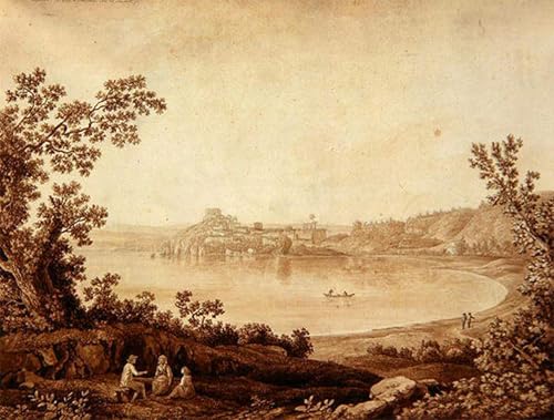 Cuadro Lago Bracciano de 60x90cm para dar vida a paredes vacías