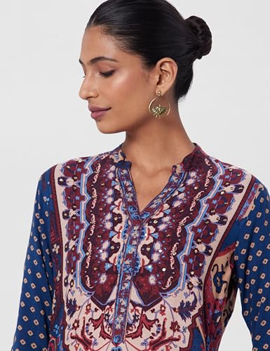 Image of BIBA Women Liva Straight Printed Kurta