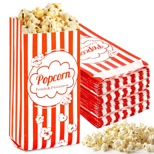 MAQIHAN Popcorn Tüten 100 stück - Popcorntüten Popcorn Klein 100 Stück Movie Night Filmabende Tüten Maschinen Papiertüten Zubehör Popcornmaschine Papier Behälter Snacktüten MAQIHAN Popcorn Tüten 100 stück - Popcorntüten Popcorn Klein 100 Stück Movie Night Filmabende Tüten Maschinen Papiertüten Zubehör Popcornmaschine Papier Behälter Snacktüten