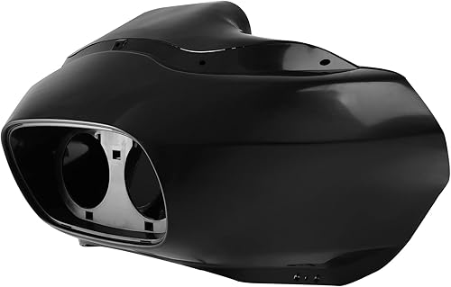 Miniatura 3 de XMT-MOTO Inyección ABS interior exterior carenado para Harley Davidson FLTR Road Glide 1998-2013, negro sin pintar