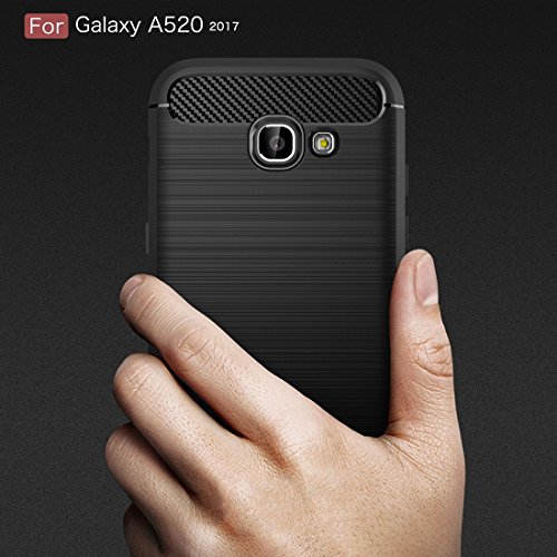 Capa para celular Smasung Galaxy A5 / A520 (2017) Capa protetora de TPU à prova de choque com textur