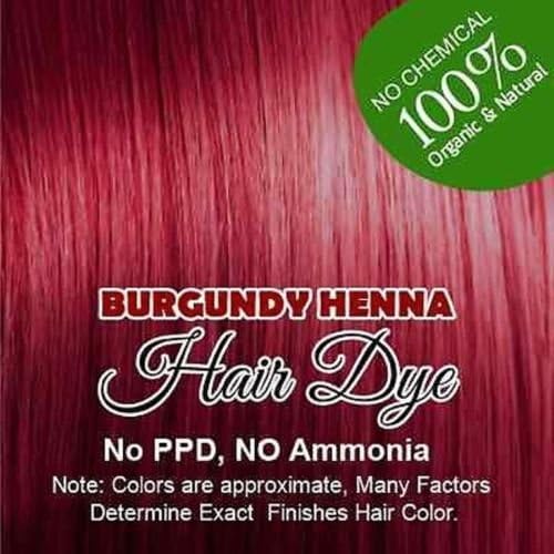 Burgundy Henna Hair Color – 100% Organic and Chemical Free