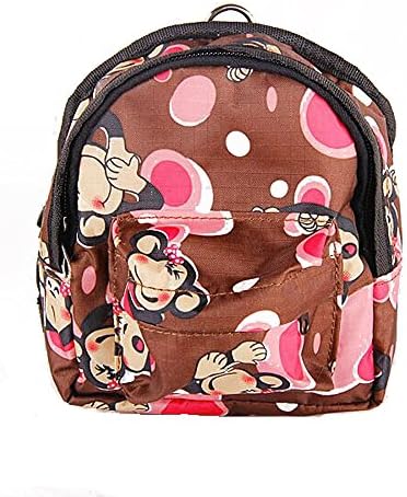 OCSOSO Puppy Dog Backpack,Saddle Bags,Back Pack with Training Lead Leash (Coffee Monkey, L) …