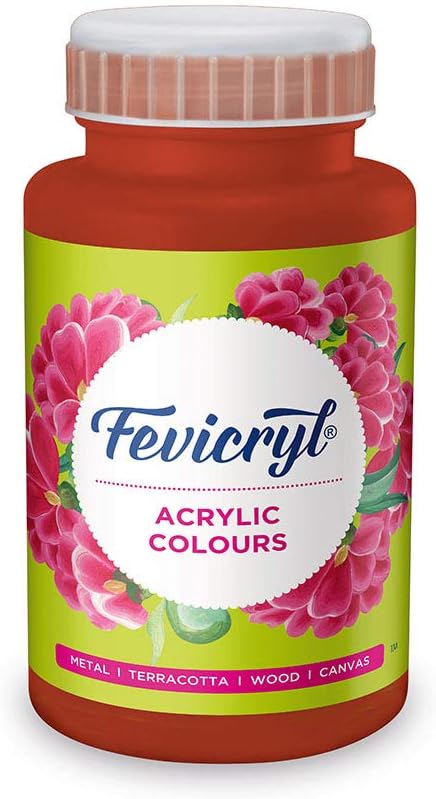 Pidilite Fevicryl Acrylic Colour (500 Ml): Indian Red