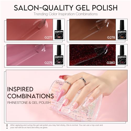 Morovan Acrylic Nail Kit For Beginners: With U V Lamp Acrylic Nail Set With Everything Professional Gel Polish Kit With Glitter Acrylic Powder Complete Starter Kit Acrylic Nail Supplies thumb #3