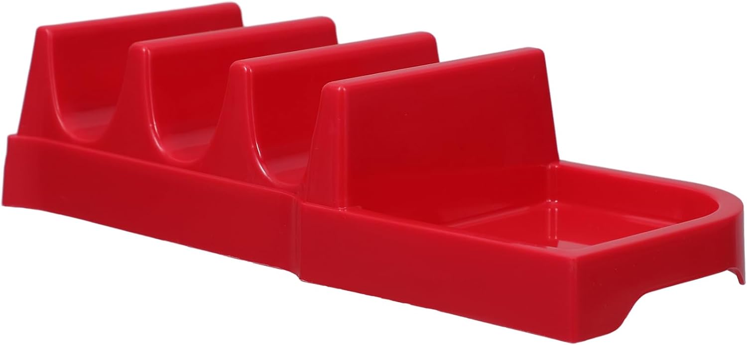 Wave Shaped Plastic Taco Holder Tray for Cafes Dining Setup