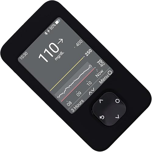 Funda de silicona para receptor Dexcom G7 y G6 (negro)