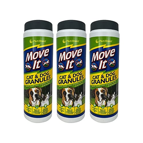PHG Natural Non-Toxic Dog and Cat Repellent Granule | Indoor and Outdoor Cat and Dog Deterrent/Protection for Home and Garden | Extra Efficient Cat and Dog Scatter Granules | 240 Gram (Pack of 3)
