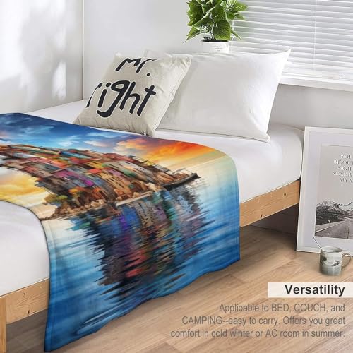 Couverture jeté flannel douce chaud pour canapé et chaise à repos