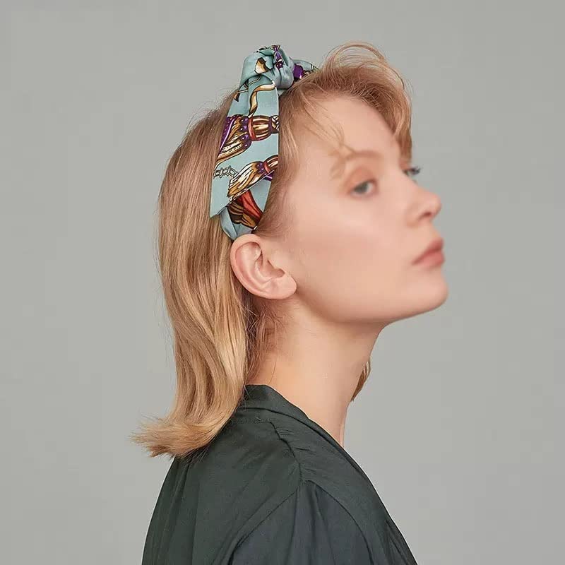 diademas para mujeres Diadema ancha con estampado Vintage de tela hecha a mano, accesorios for el cabello