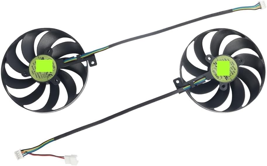 Graphics Card 87MM T129215SU Video Card Cooling Fan for RTX 2060 Super 2070 2080 2080super Dual EVO Advanced Graphics Card Cooling Fan(Fan - 2PCS)