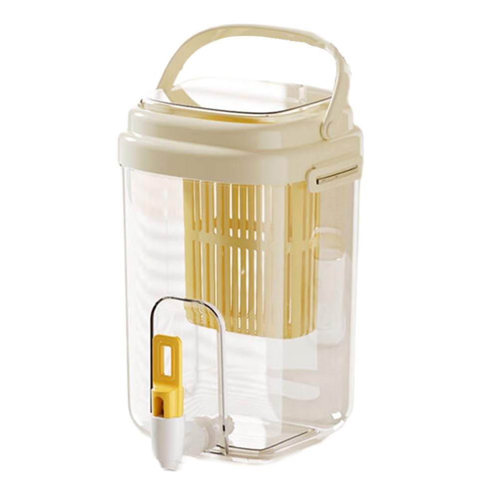 CTRLZS Plastic Beverage Dispenser Large Refrigerator Juice Water Pitcher Filter Drink Container for A
