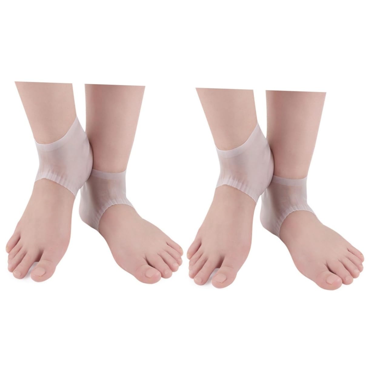 Healeved2 Pairs Moisturizing Socks Foot Care Protector Feet Heel Socks Antichapping Socks Silicone Gel Socks