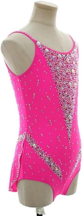 Girls Rhythmic Gymnastics Leotards Women Dance Competition Costumes Suspenders Ballet Dance One Piece Outfit