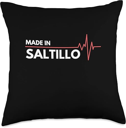 Miniatura 1 de Made In Saltillo Mexico Co. Inc. Born in Saltillo Mexico Birth City Throw Pillow, 18x18, Multicolor