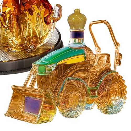 Décanter à Tequila tracteur 3D en verre pour vitrine maison - 8