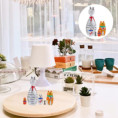 Healifty Handmade Cartoon Russian Nesting Dolls #TOP21