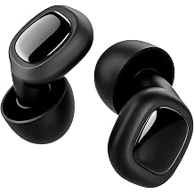 Ultra Soft Ear Plugs - 55dB SNR Noise Reduction Hearing Protection - Reusable Earplugs Flexible Comfortable Fit for Noise Sensitivity, Sleep, Work, Study, Airplane, Concerts & Festivals Black