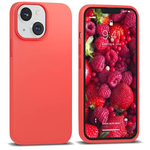 IceSword Compatible with iPhone 13 Case 6.1', Liquid Silicone Slim Shockproof Phone Case Cover, Soft Cute Berry Protective - Berry