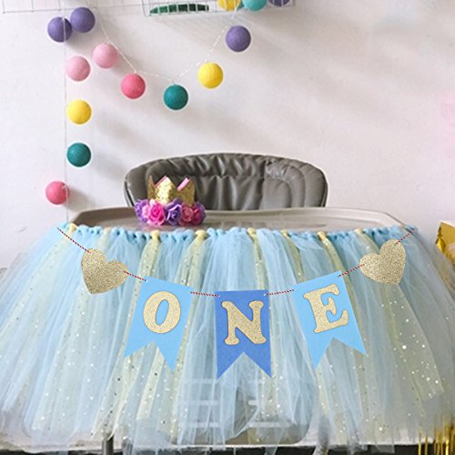 TOYMYTOY Striscione con bandiere con lettere ONE e...