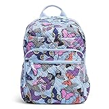 Vera Bradley Women's Cotton XL Campus Backpack, Butterfly By - Recycled Cotton, One Size