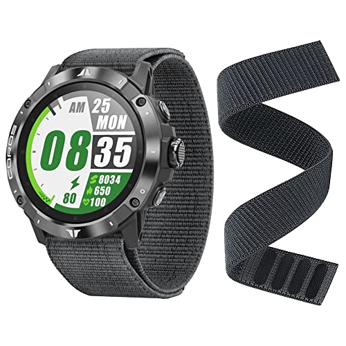 Bracelet Coros Vertix 2 anti-irritation en nylon tricoté ajustable