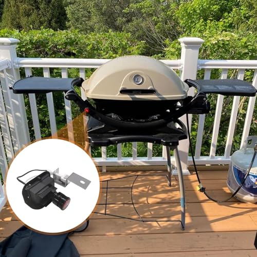 Image of SafBbcue Grill Igniter 80475 for Weber Q120 Q220 Series Grills Switch Electronic 2-Outlet Ignition Push Button Kit Igniter Parts for Weber 516002 516501 566002 566801 567798 Gas Grill