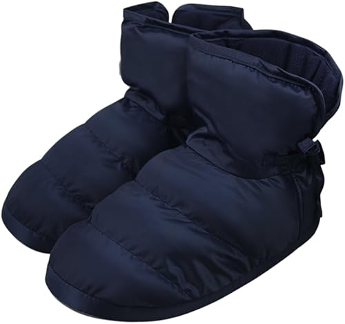 Miniatura 2 de Unisex Winter Quilted Down Slipper Indoor Warm Cozy Slipper Boots Snow Booties Cotton Shoes for Women Men