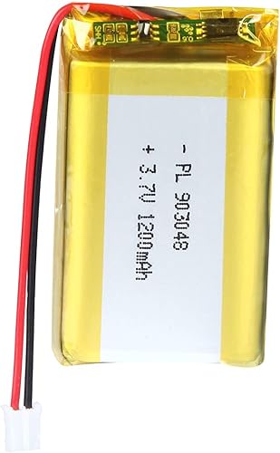 3.7V 1200mAh Batería 903048 Li-ion Li-ion recargable Li-ion Li-Po Batería con 2P PH 0.079 in Pitch Connector
