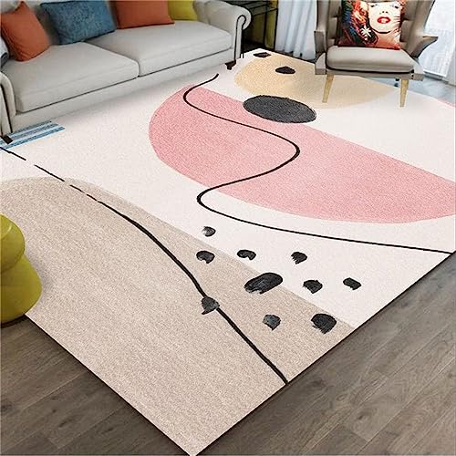 Kunsen alfombras Pelo Corto Salon Geometría de Lujo Ligero Lavable a máquina alfombras Grandes Multicolor Alfombra a la Venta alfombras Online baratas120X160CM