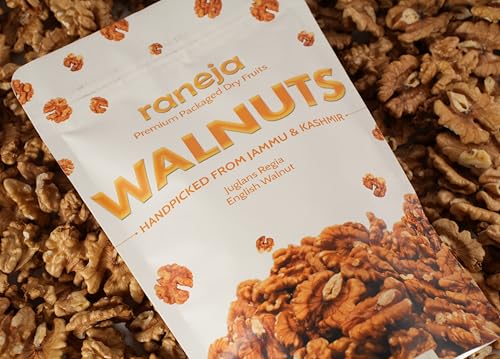 Image of Raneja 100% Natural Pre-mium Quality Large Size Kashmiri Walnut Kernels | 800 gm | Walnuts /Akhrot Without Shell, Dry Fruits, Rich in Proteins & Antiox