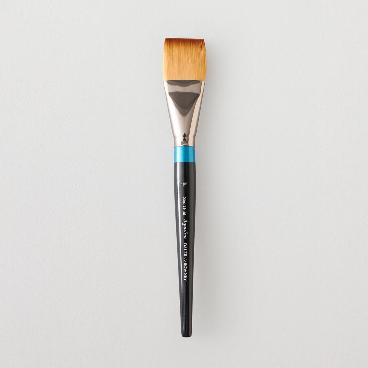 Daler-Rowney Aquafine Watercolour Brush, Soft Synthetic Hair, Short Handle, Short Flat, 1.5in