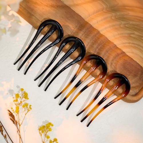Horquillas francesas para cabello forma W, 4 unidades miniatura 5