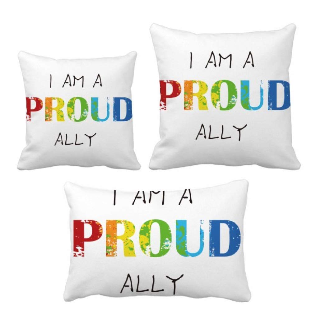 Coussin LGBT Rainbow Flag Stolz Ally pour célébrer la fierté chez soi