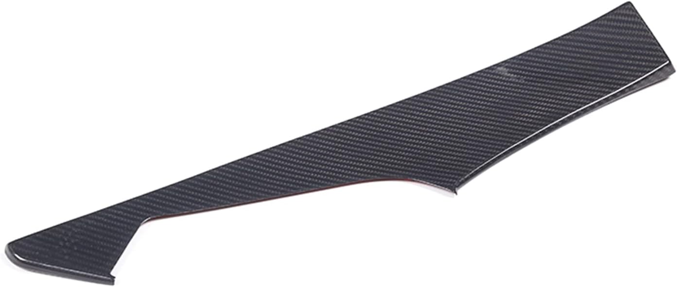 Real Carbon Fiber Car Interior Door Panel Cover Trim for Corvette C7 2014-2019,Driver Side Door Anti Kick Panel,Inner Door Anti Kick Decorative Bezel Panel (Black) image 2