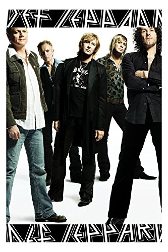 Poster Def Leppard Group grand format 61x91,5 cm pour salon rock